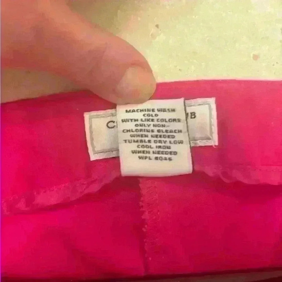 Charter club cropped embroidered fuchsia pants, women size 12 - Picture 4 of 6